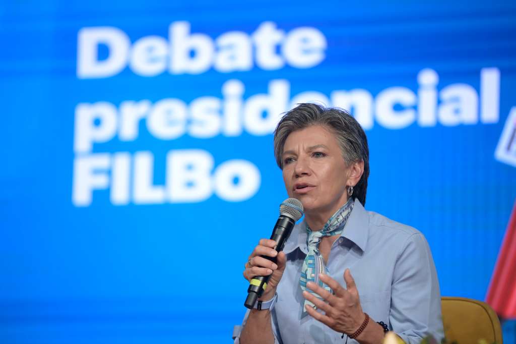 Candidata presidencial en el debate presidencial que se realizo en la Feria del Libro de Bogotá 2026 (Filbo), organizado por El Espectador.