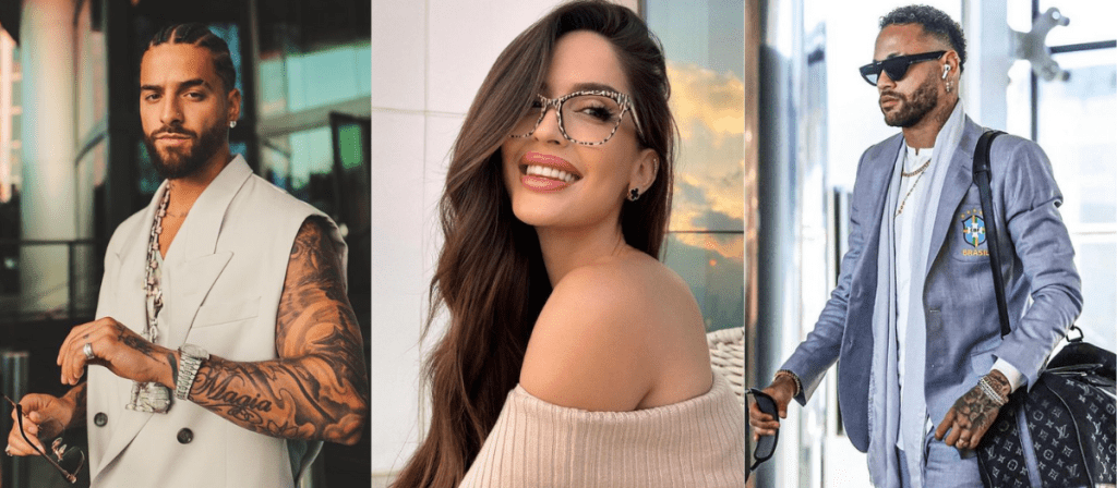 Maluma, Neymar, Natalia Barulich