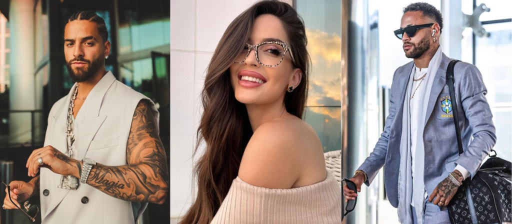 Maluma, Neymar, Natalia Barulich