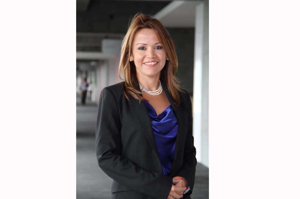 Aimeé Sentmat de Grimaldo, presidenta de Banistmo, antes HSBC Panamá. / Cortesía.