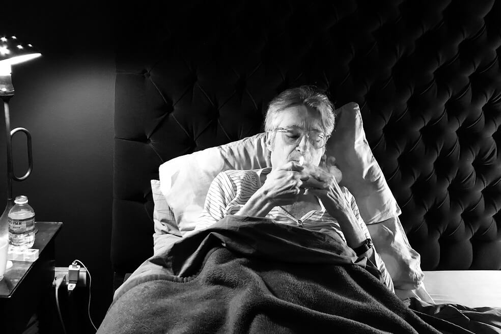Luis Ospina en su casa, junio de 2019. / Foto © Rubén Mendoza. Especial para El Espectador