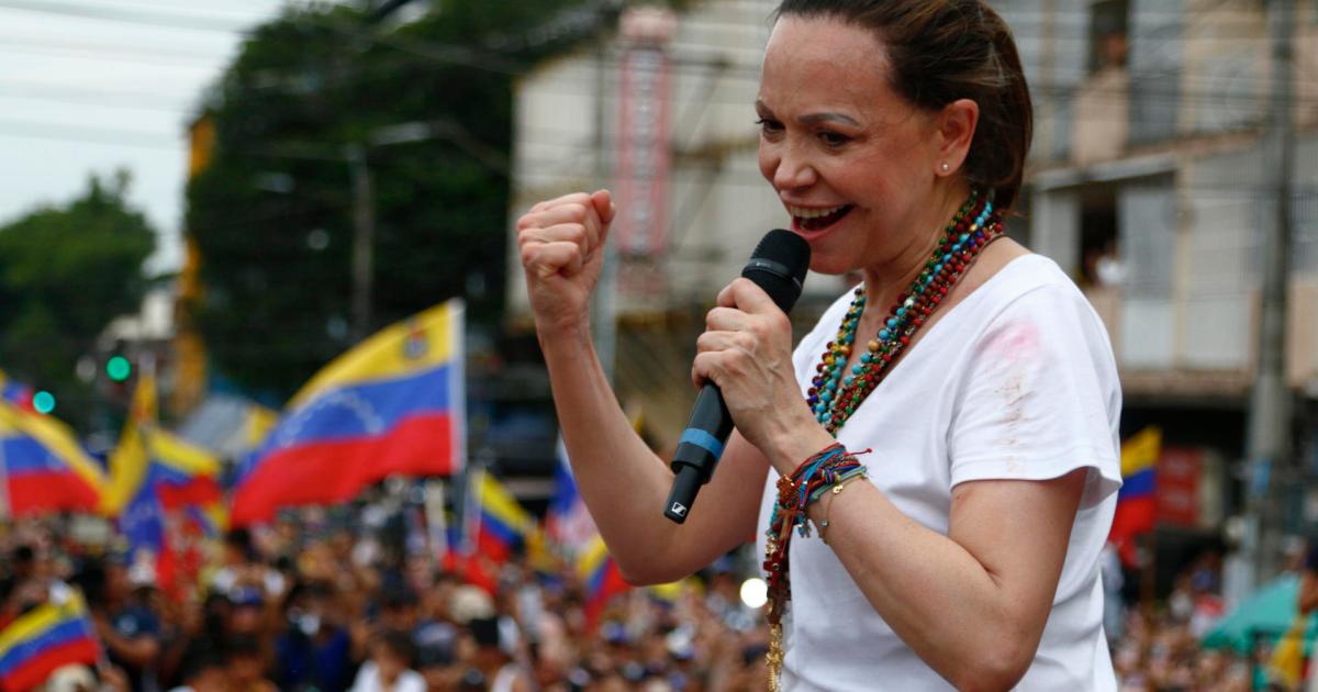 Venezuela’s Nobel Peace Prize laureate called for peaceful mobilization on the third anniversary of her primary victory, when ...