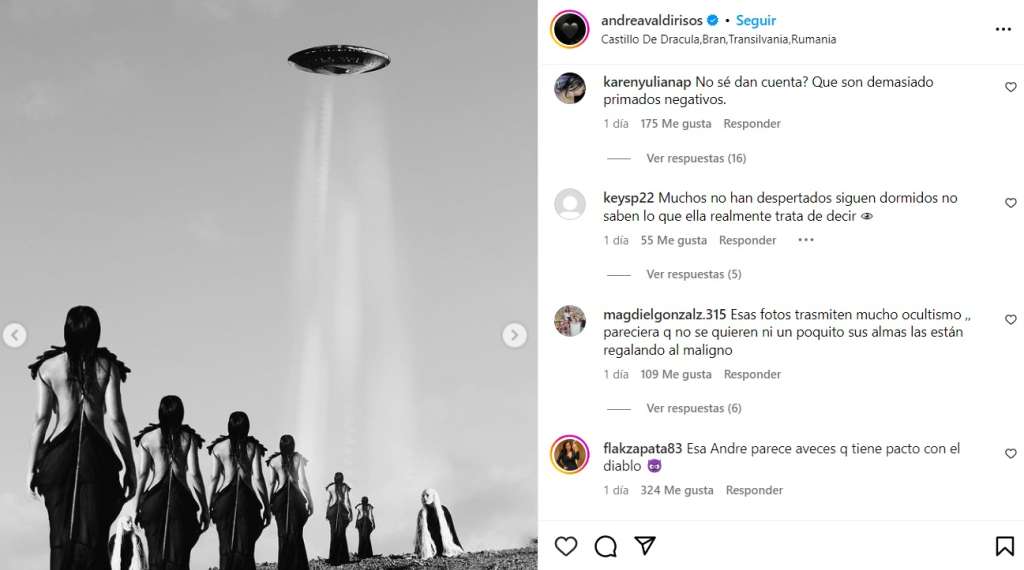 Critican a Andrea Valdiri por su disfraz: la acusan de ‘tener pacto con el diablo’