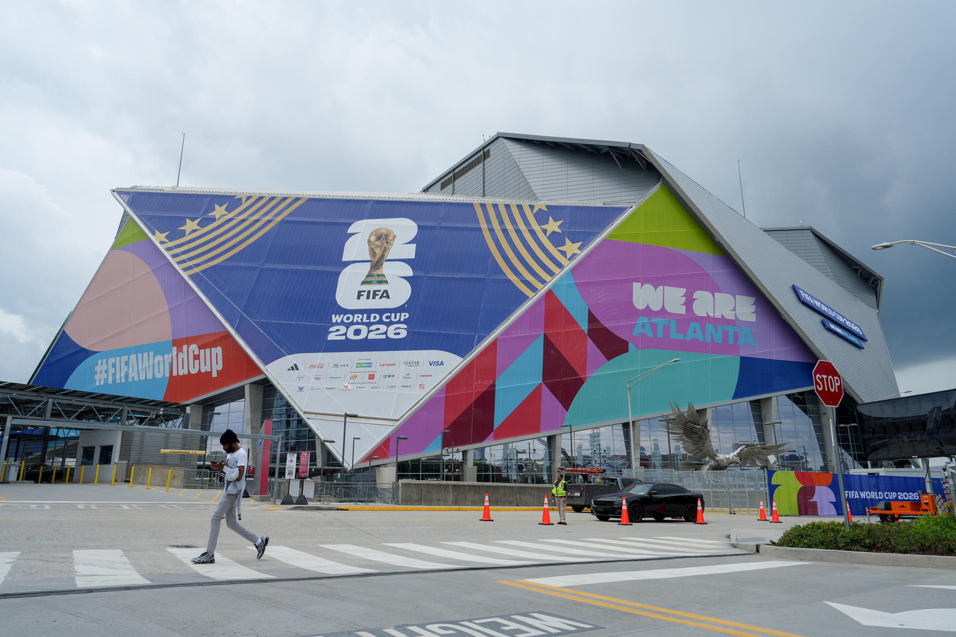 FOTODELDÍA AME102. ATLANTA (ESTADOS UNIDOS), 09/06/2026.- Fotografía que muestra las instalaciones del estadio de Atlanta este martes, previo al debut de España ante Cabo Verde el 15 de junio, en Atlanta (Estados Unidos). EFE/ Alberto Boal