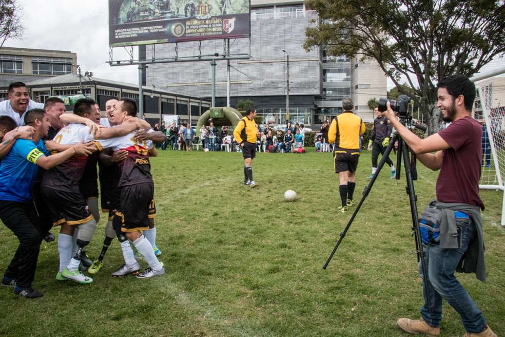 Lanzamiento del equipo Fútbol Club Héroes de la Patria en Bogotá./ Cortesía.