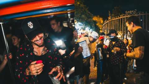 “¡Qué chimba Medallo!”, Maluma se enfiestó en Medellín y terminó cantando vallenato