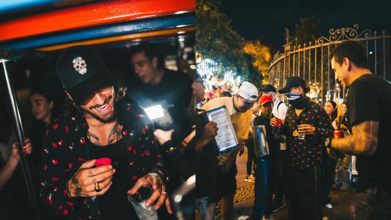 “¡Qué chimba Medallo!”, Maluma se enfiestó en Medellín y terminó cantando vallenato