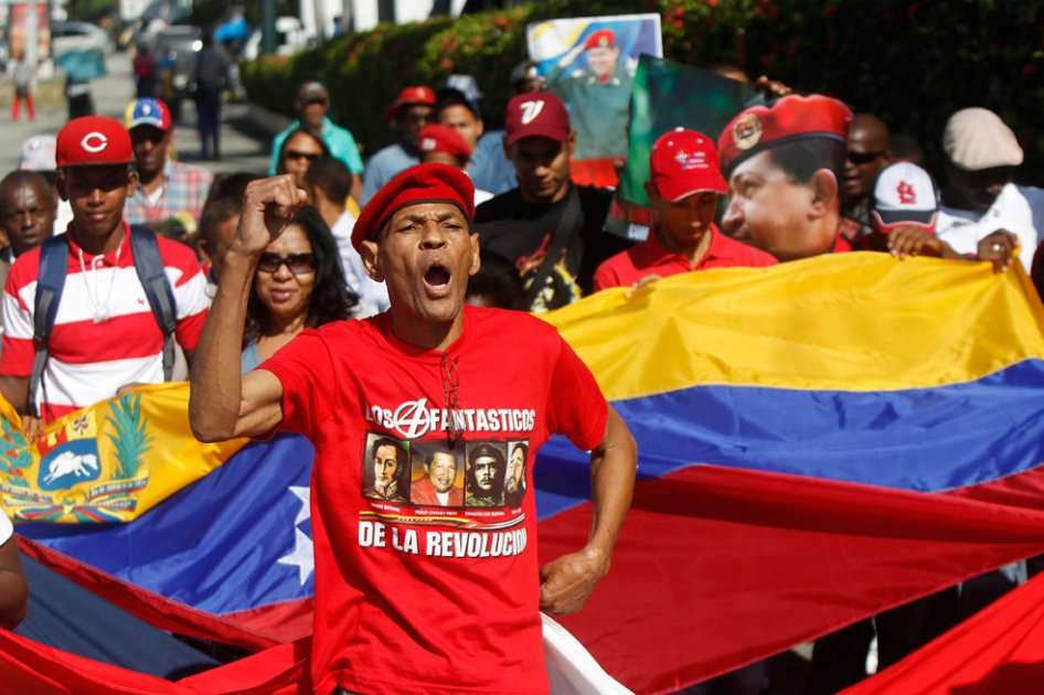Manifestaciones en las calles de Caracas.