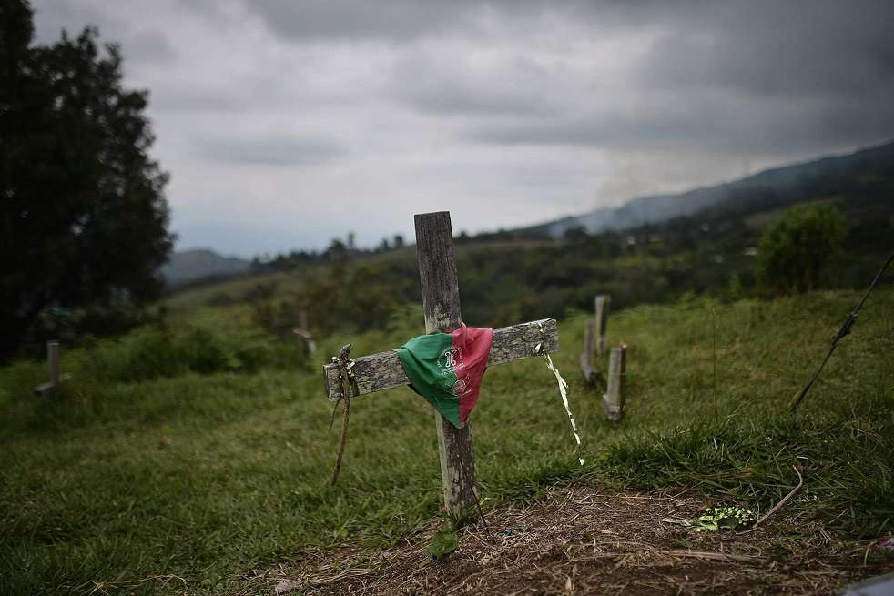 Cementerio del resguardo Las Delicias, en Buenos Aires (Cauca).