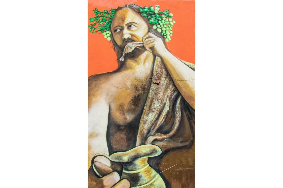 En la mitología griega, Dionisio es el dios del vino y del éxtasis. De ahí , la relación de esta figura mitológica con la necesidad natural de vivir el placer y las pasiones