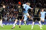 ¡A lo Ibrahimović! Vea el golazo de tacón de Haaland en la goleada del City: video