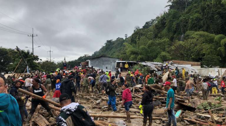 Derrumbe en Pereira y Dosquebradas