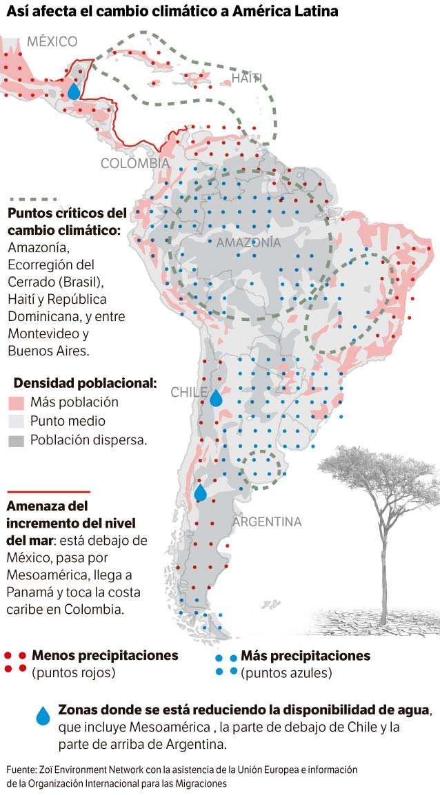 Así afecta el cambio climático a América Latina
