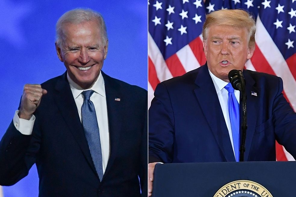 El candidato demócrata, Joe Biden, y el republicano, Donald Trump, les habalron a sus seguidores en la madrugada del miércoles. Ambos aseguraron que ganarían Pensilvania, estado que sigue en disputa.