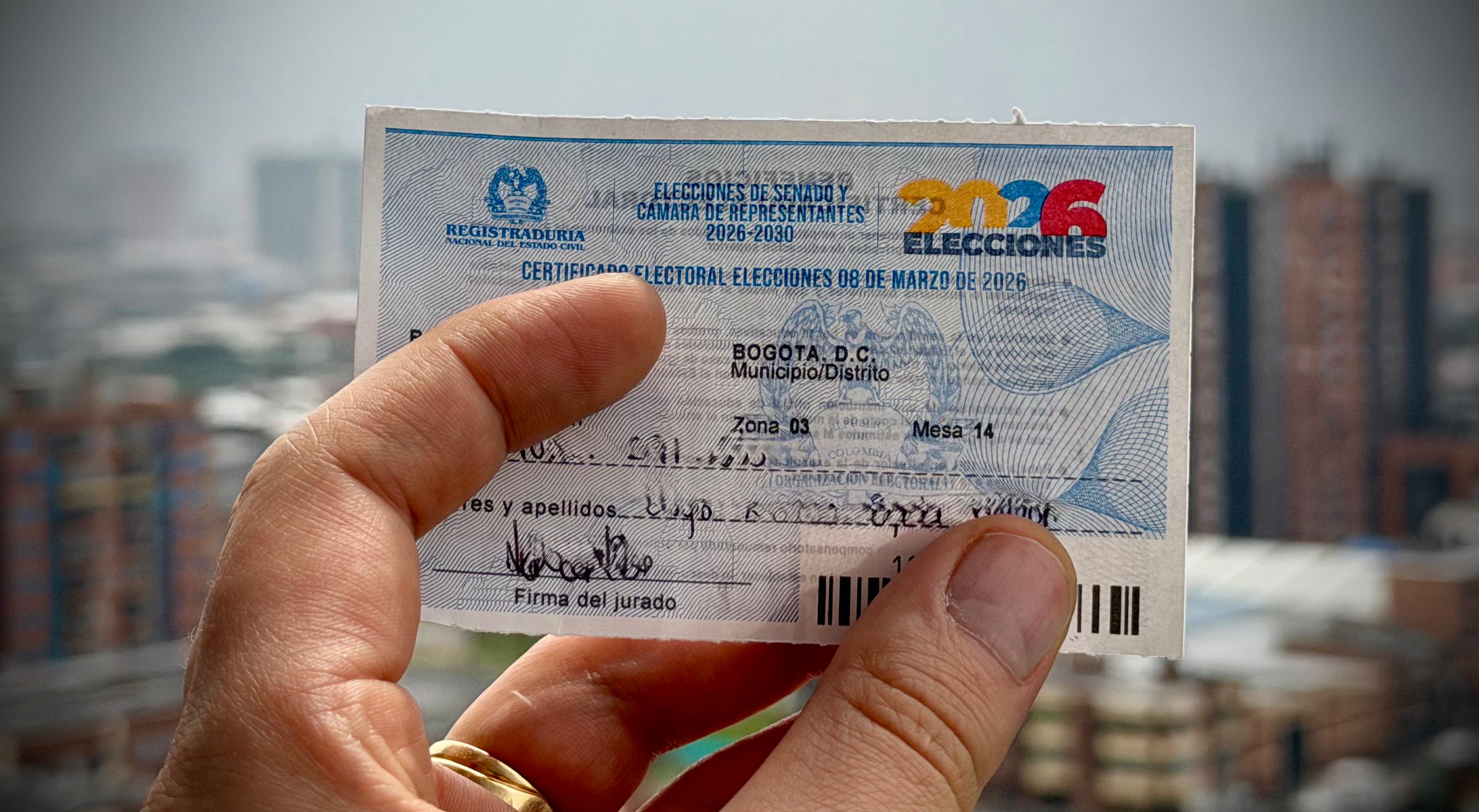 Certificado electoral