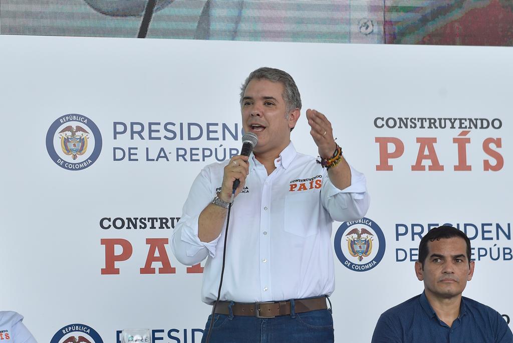 El presidente Iván Duque en el taller Construyendo País de Leticia, Amazonas. / Presidencia de la República