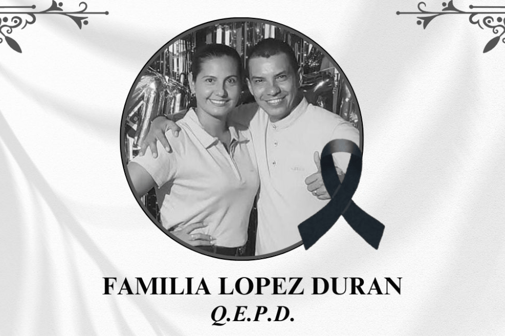 Miguel Ángel López y Zulay Durán Pacheco, masacrados junto a su bebé de meses en Tibú (Norte de Santander).