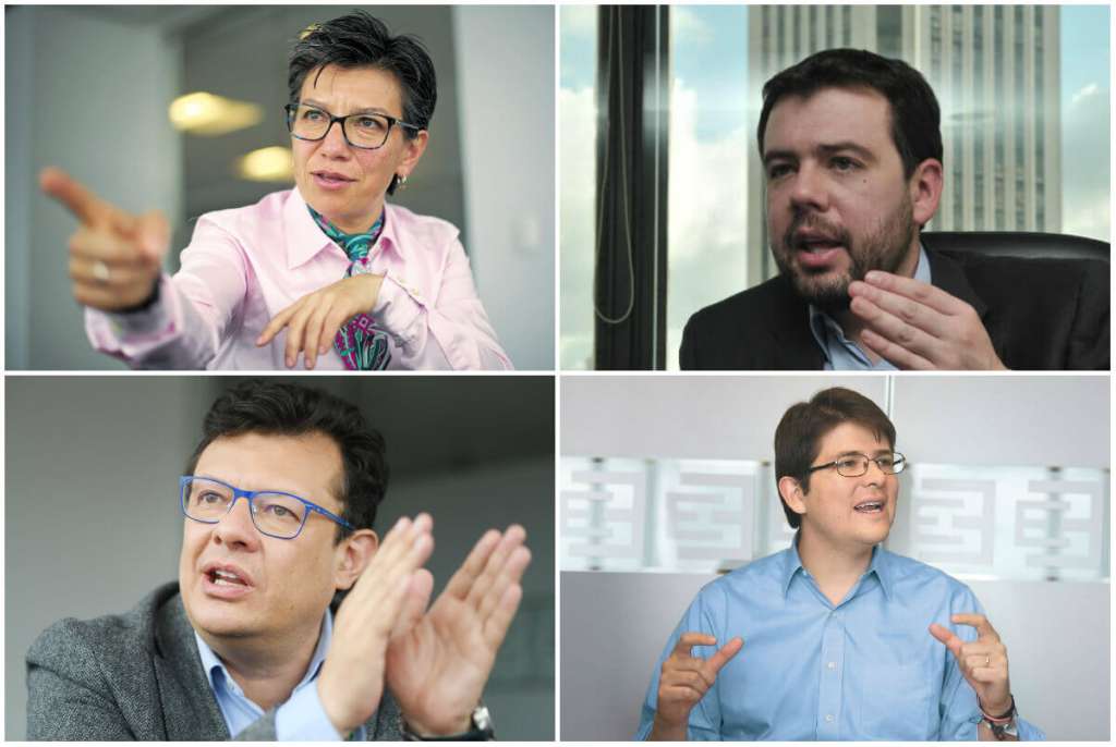 Los cuatro candidatos fueron los "finalistas" de una baraja de casi 10 aspirantes. / Archivo El Espectador.