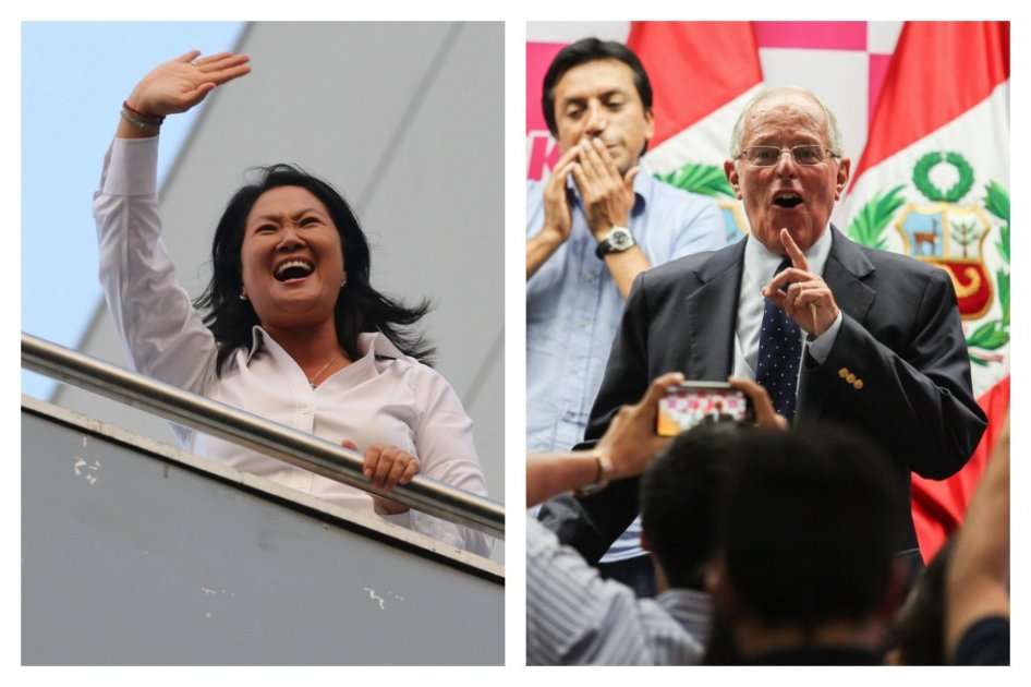 Keiko Fujimori (izq.) y Pedro Pablo Kuczynski (der.) se disputan la presidencia de Perú. / EFE
