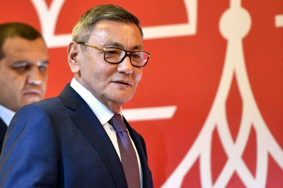 Gafur Rakhimov, presidente de la AIBA. / AFP