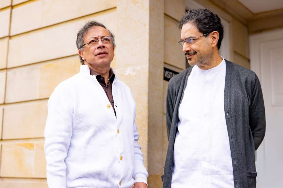 El presidente Gustavo Petro y el senador Iván Cepeda se runieron este 26 de junio en la Casa de Nariño luego de perder las elecciones presidenciales en la segunda vuelta.