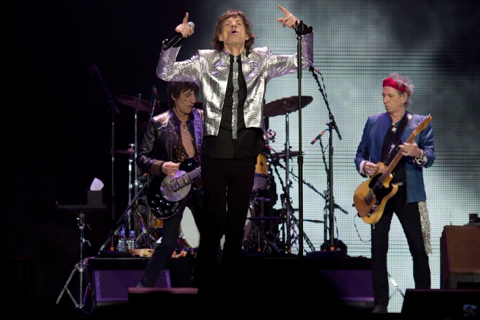 Los Rolling Stones en el concierto que ofrecieron en Londres, en 2012.