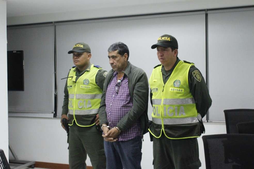 Imagen de Pedro Aguilar recién capturado en Cali. / Policía