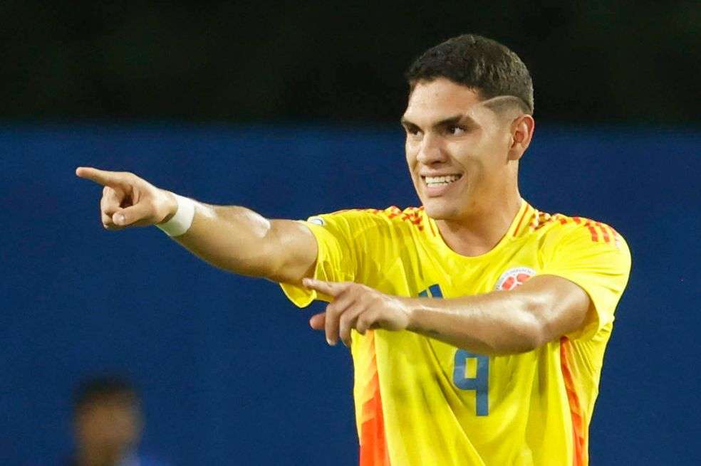 Santiago Londoño, delantero de la selección de Colombia Sub-17.