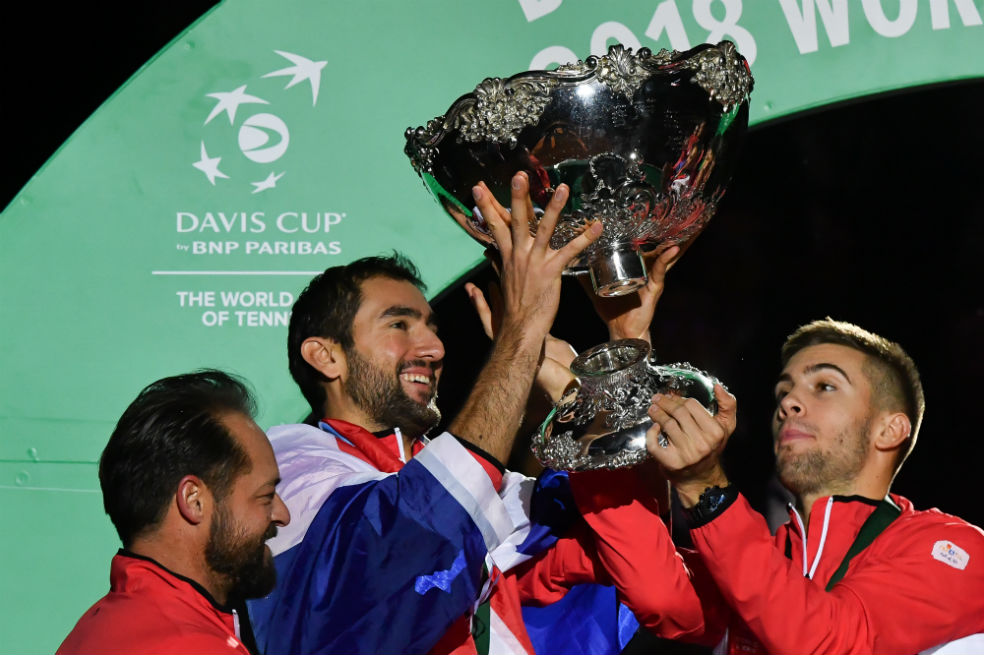 Marín Cilic lideró a Croacia para ganar la Copa Davis. / AFP