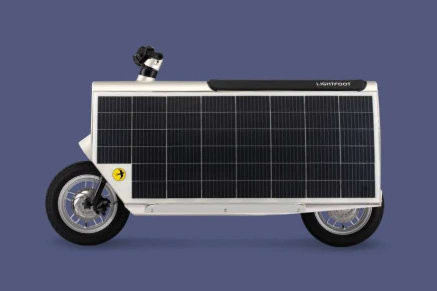 Lightfoot, scooter eléctrico con paneles solares para aumentar su autonomía