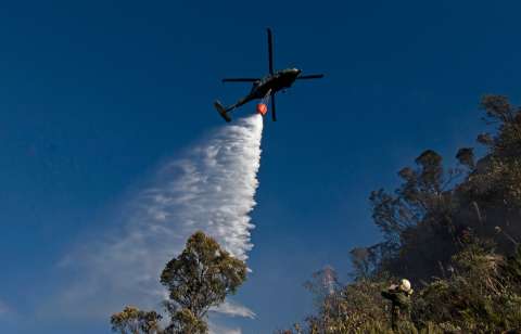 Reportan un incendio en el páramo de Siscunsí, Boyacá