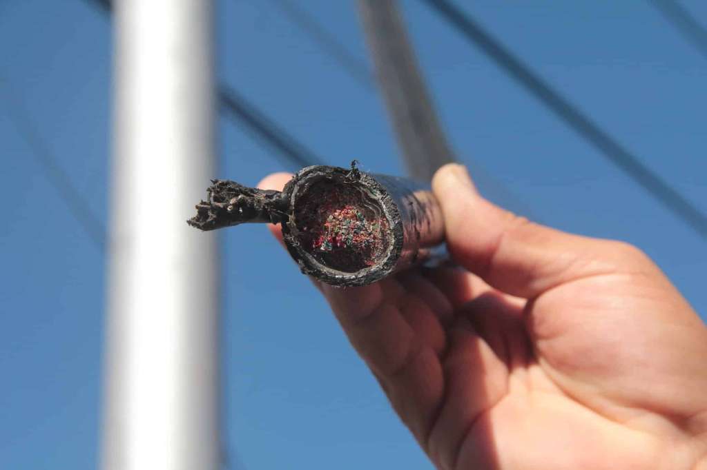 En lo que va corrido del año, la policía ha efectuado la captura de 132 personas por hurto de cableado.