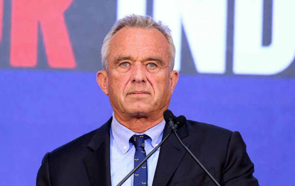 (FILES) Independent presidential candidate Robert F. Kennedy Jr. speaks during a campaign event to announce his pick for a running mate at the Henry J. Kaiser Event Center in Oakland, California, on March 26, 2024.