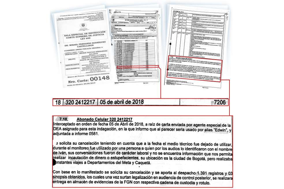Interceptación Iván Márquez