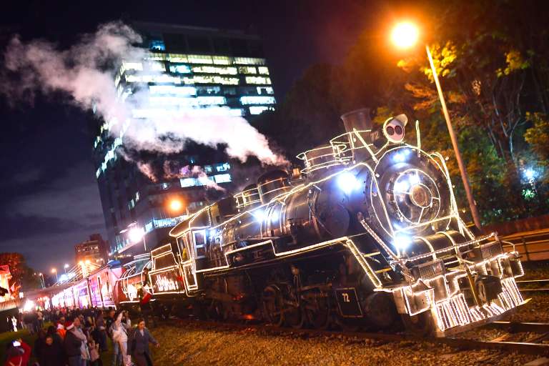 Tren de la Sabana en época decembrina