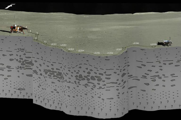 Científicos publican primera imagen del subsuelo de la cara oculta de la Luna