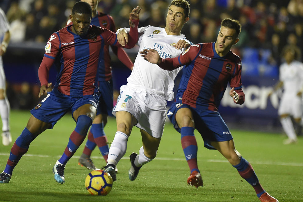 Jefferson Lerma, mediocampista del Levante. / AFP