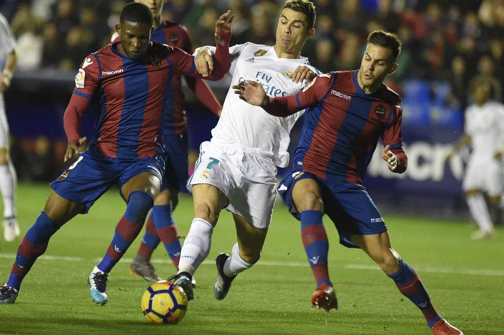 Jefferson Lerma, mediocampista del Levante. / AFP