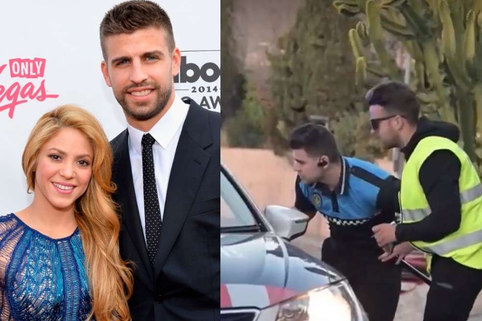 Piqué llegó en su carro a las afueras de la casa de Shakira. La policía tuvo que controlar la situación. ¿Le devolvió la ropa que le quedaba?