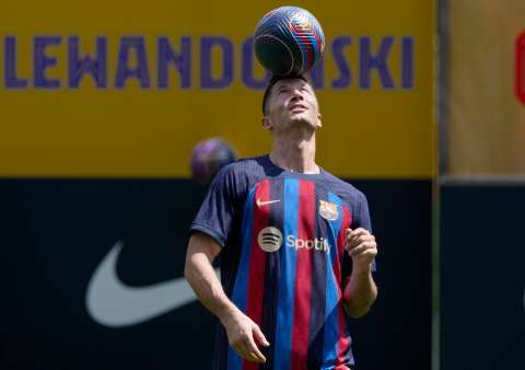 Video: Reviva la apoteósica presentación de Lewandowski en el Spotify Camp Nou