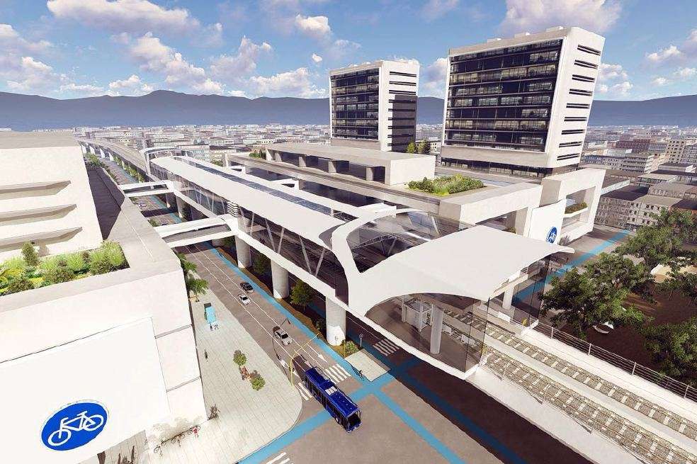 Para la primera línea, por donde rodarán 23 trenes, se plantea construir 15 estaciones. / Alcaldía