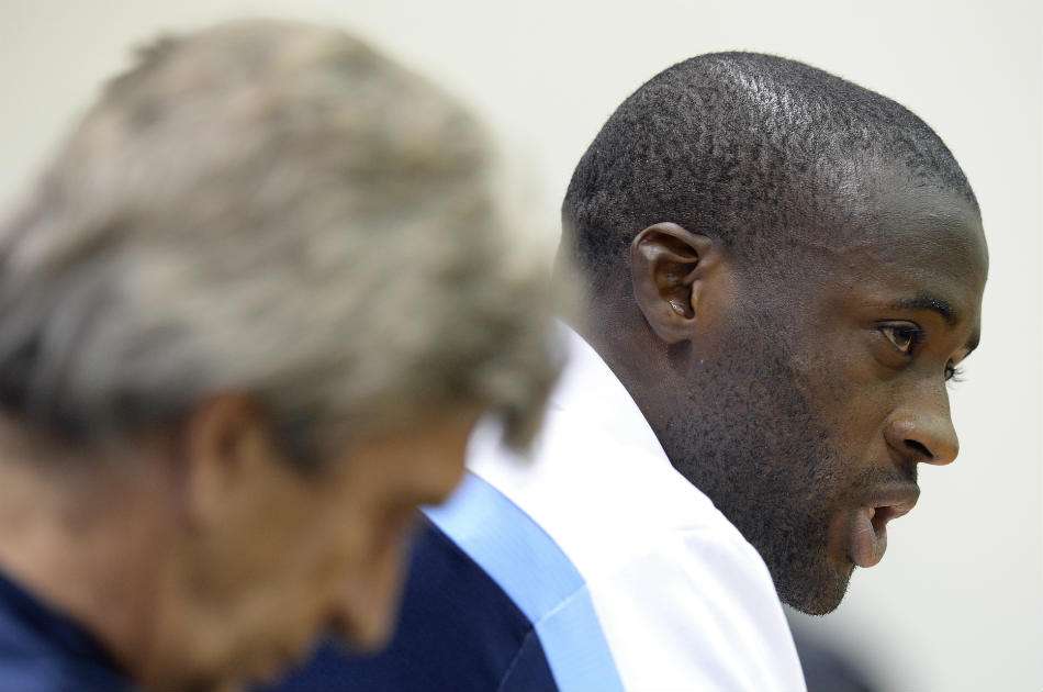 Yaya Touré, volante del Manchester City. / AFP