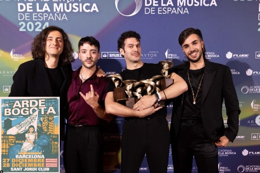 Arde Bogotá es una banda de rock alternativo originaria de Murcia, España, formada a finales de la década pasada. La conforman Antonio García (voz y guitarra), Dani Sánchez (guitarra), Pepe Esteban (bajo) y José Ángel Mercader (batería y percusión).