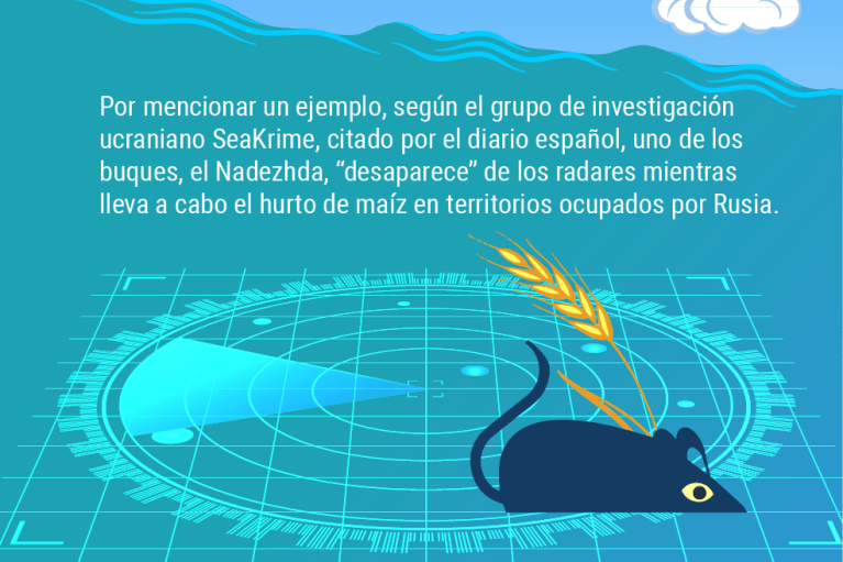 El mundo no es como lo pintan: Los barcos fantasma que roban cereal en Ucrania.