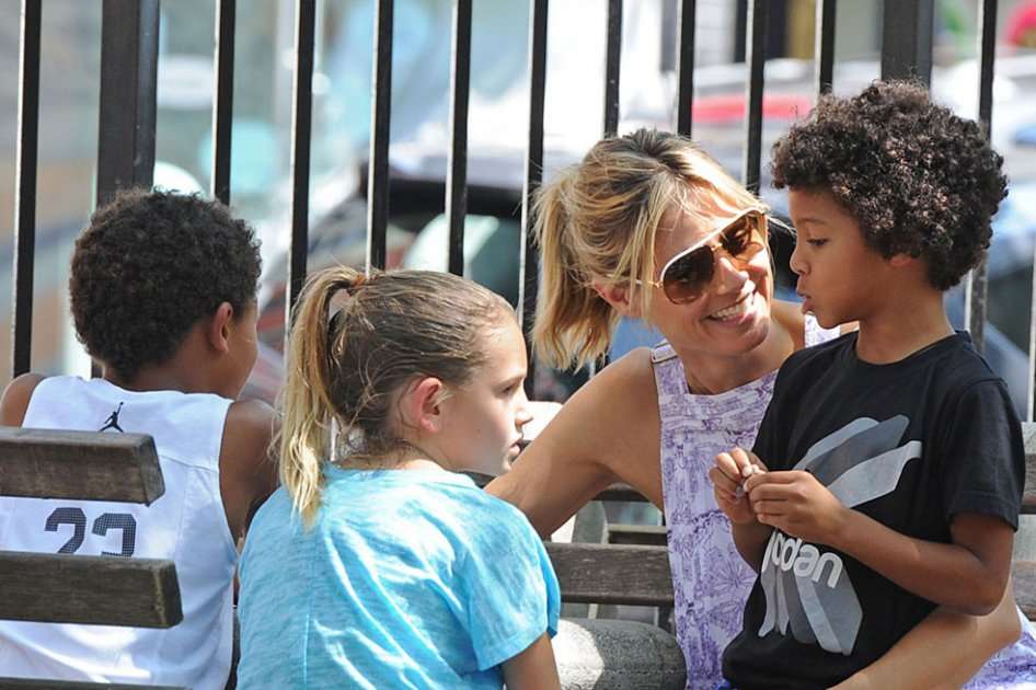 Heidi Klum y sus hijos. / Bang Showbiz