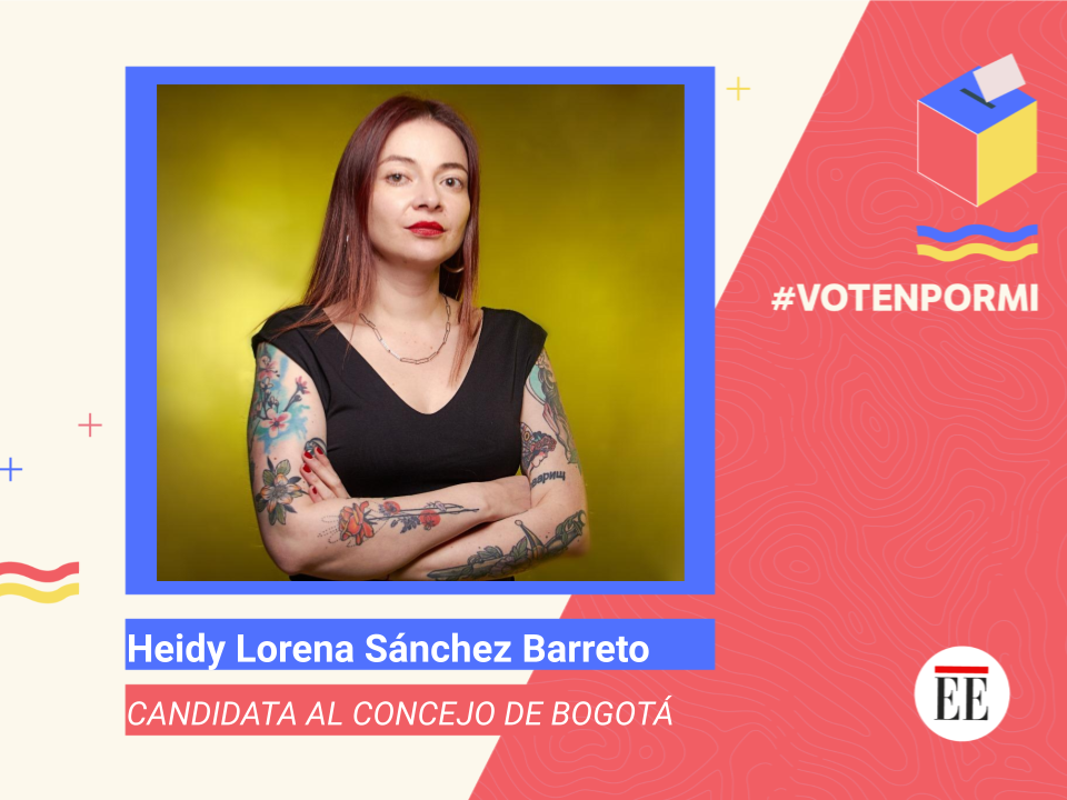 Heidy Sánchez, candidata al Concejo de Bogotá