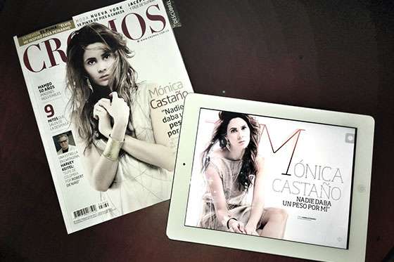 Mónica Castaño, la mejor modelo del momento se confiesa en Cromos para Ipad