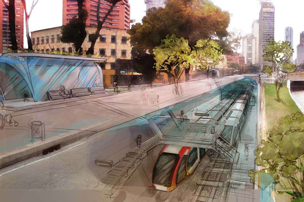 El proyecto del metro pesado sería liderado por una empresa propia. / Cortesía IDU