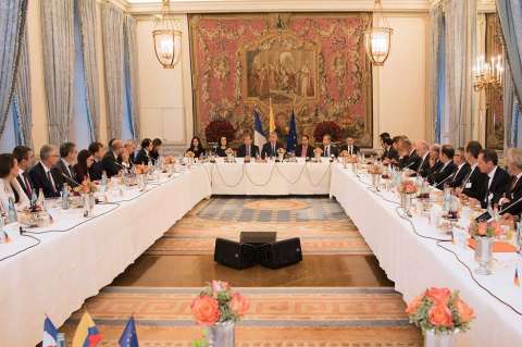 Duque invitó a las principales empresas francesas a invertir en Colombia