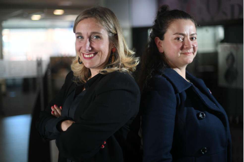 Kristina Birke Daniels (izq.) directora y representante de Fescol en Colombia y Nohora Galán Navarro (der.) CEO de Whale & Jaguar. / Cristian Garavito